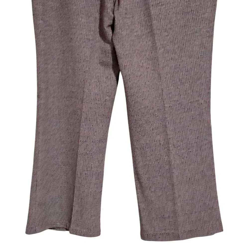 Vintage Red Blue Striped Knit Flare Pants With Pockets W 34 in Unisex Trim-Cut 7